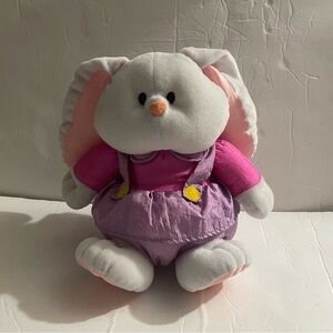 Vintage Small Plush White Bunny Rabbit 1993